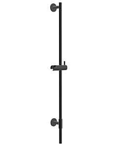 AquaCraft 100 shower rail, matte black | 90 cm metal shower rail | Adjustable wall bracket | Modern shower system | Shower accessories for hand shower | Height-adjustable